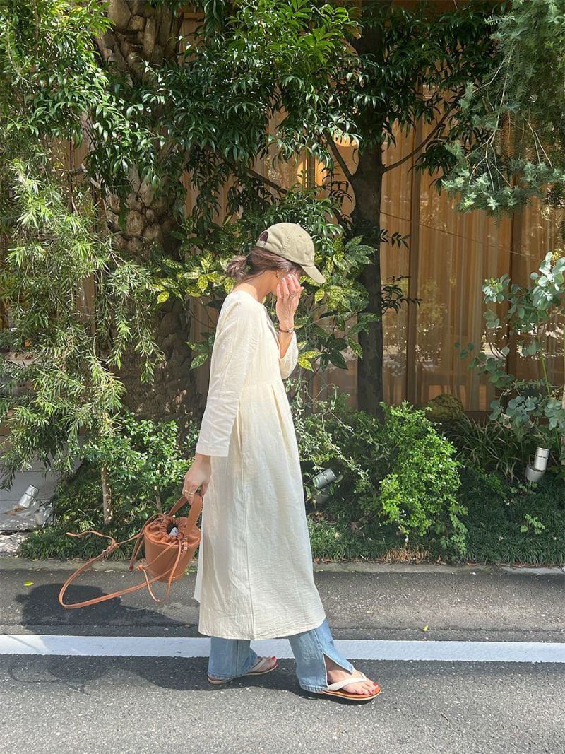 スリットストレートデニム | Slit straight denims(chiica select)