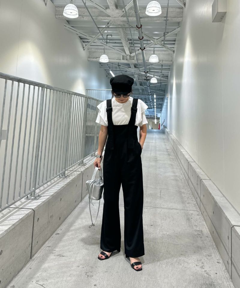 ラッフルショルダーコットンTシャツ | Ruffle shoulder tee