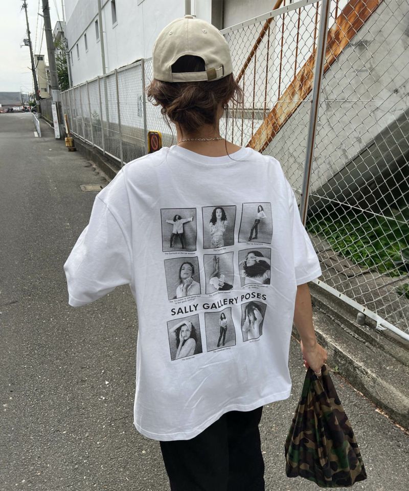ISOOK メランジバックロゴTシャツ セール】Merange back logo TEE / メランジバックロゴTシャツ