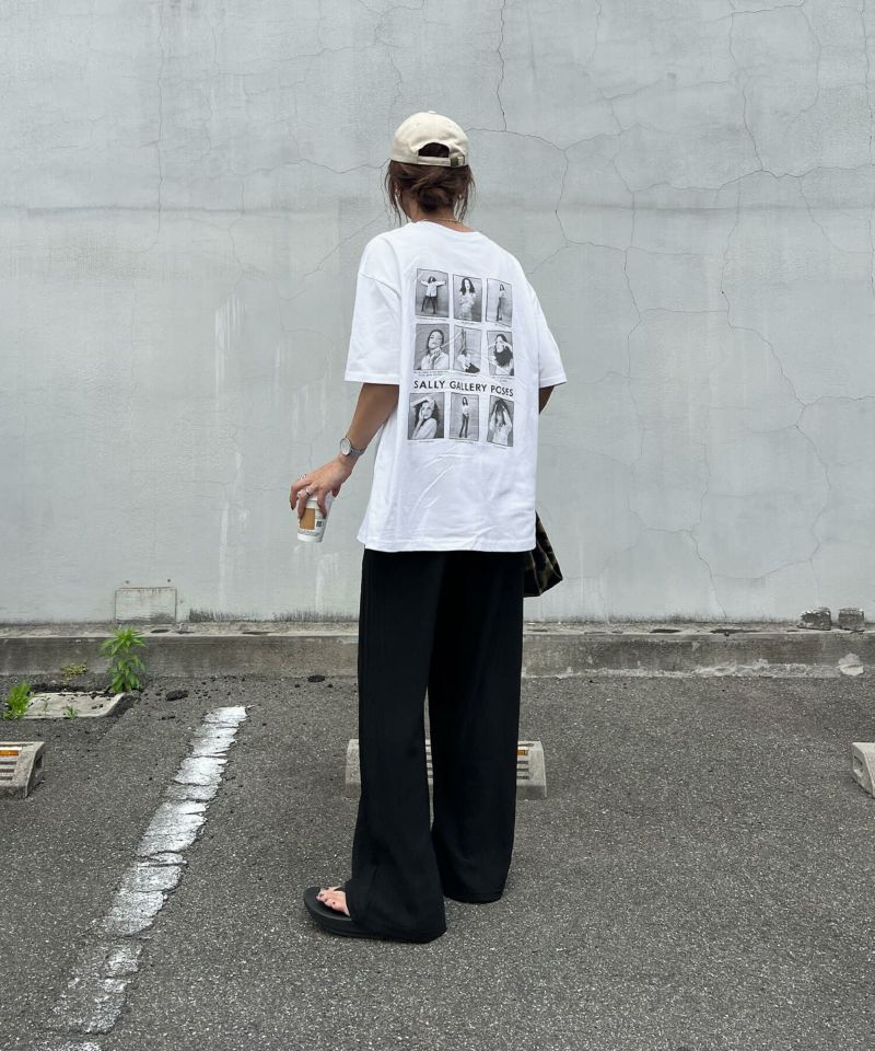 ISOOK メランジバックロゴTシャツ セール】Merange back logo TEE / メランジバックロゴTシャツ
