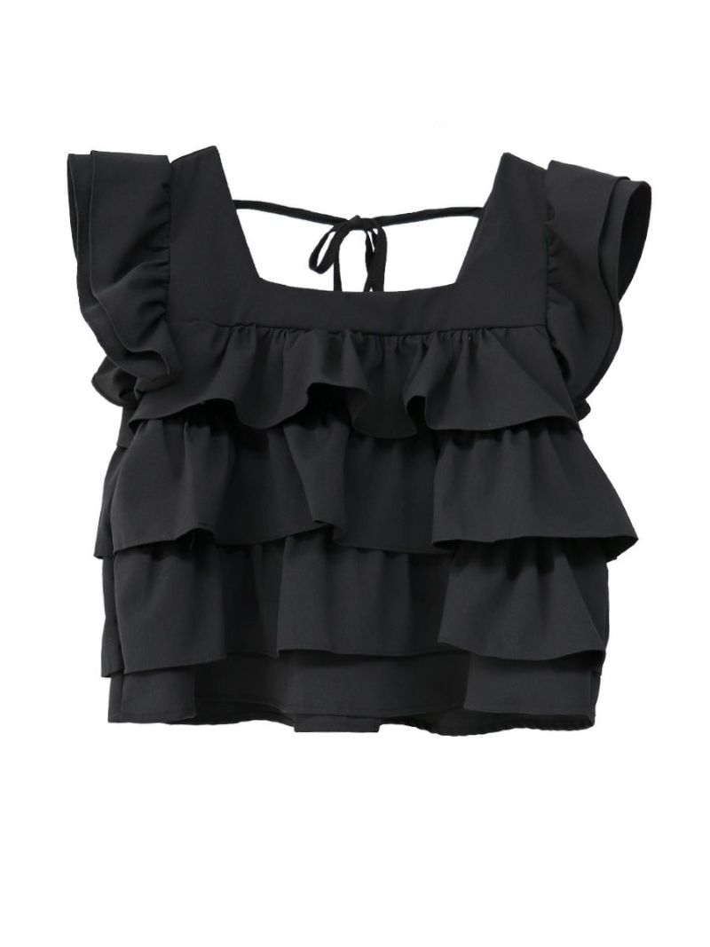 ティアードフリルスリーブレスブラウス | Tiered frill ティアードフリルスリーブレスブラウス | Tiered frill