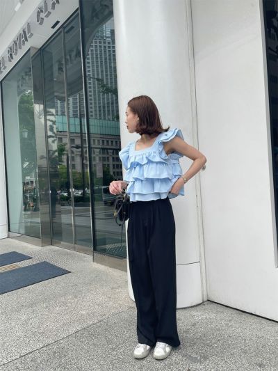 ドットプリーツパンツ | Dot pleated pants(chiica select)