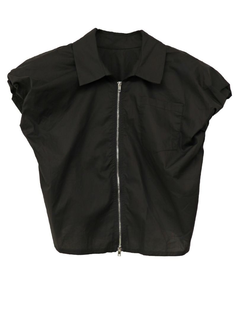 Double zip gather shirt(kiharu select) | ISOOK