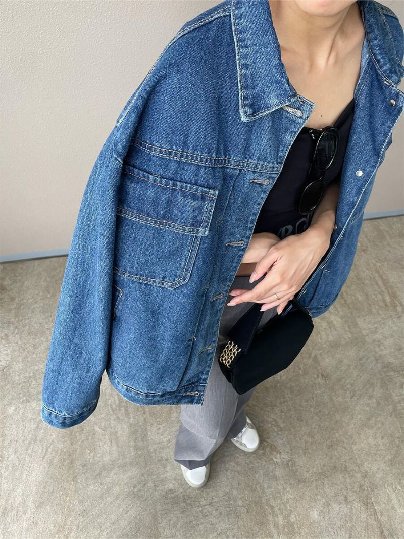 最新最全の 大人気！Over denim jacket(ai select) ISOOK Gジャン