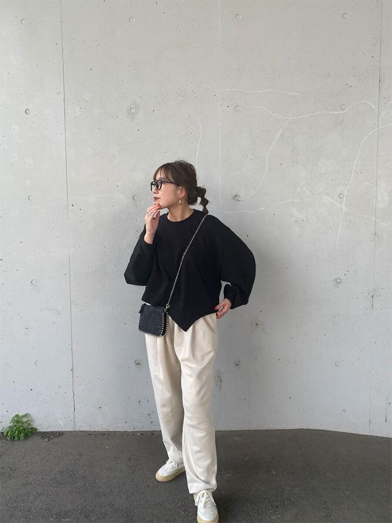 アシンメトリーヘムスウェット | Asymmetry hem sweat(miho select)