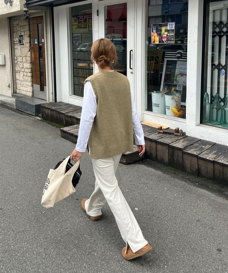 オーバーニットベスト | Over knit vest(chiica select)