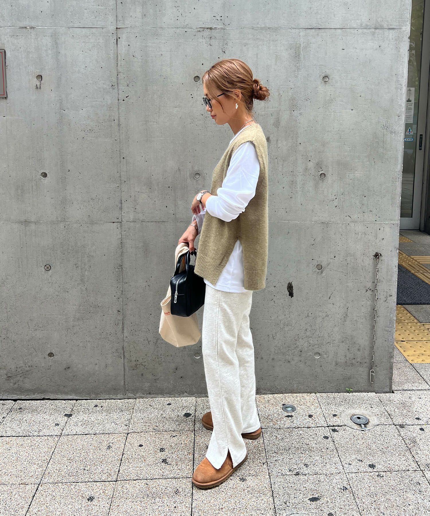 オーバーニットベスト | Over knit vest(chiica select)