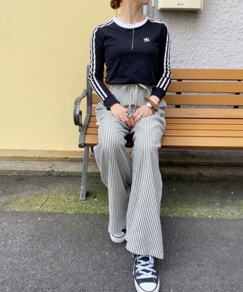 ストライプイージーパンツ | Stripe easy pants(comochi select)
