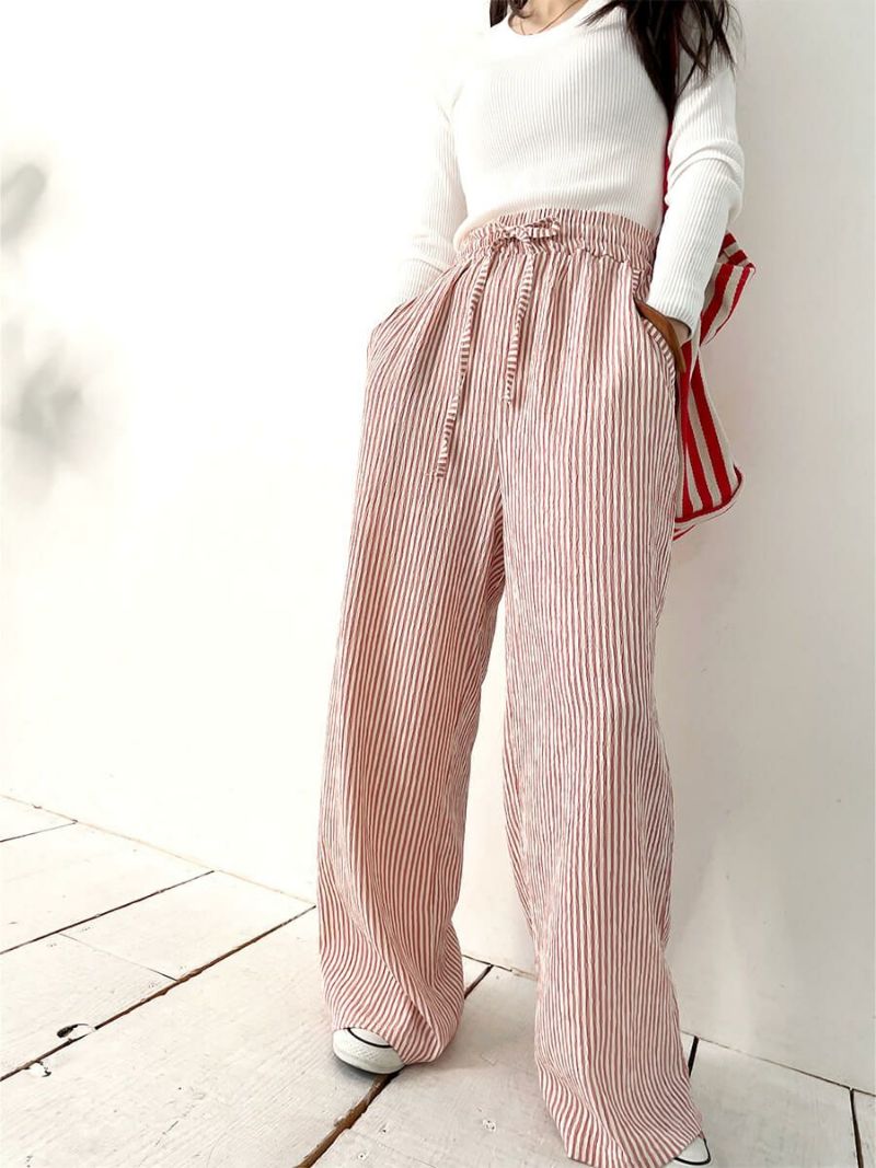 FASHIRU ファシル stripe easy pants ストライプパンツ - メルカリ