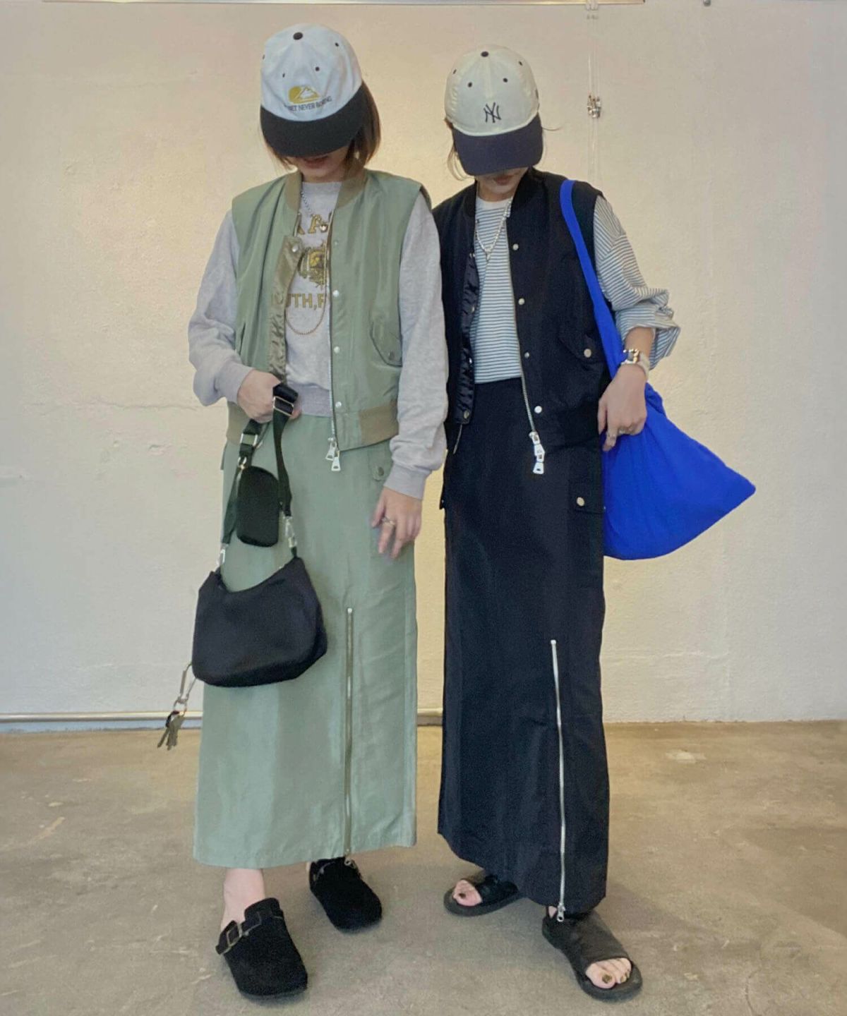 &&model：163cm（KHAKI） / 160cm（BLACK）&&