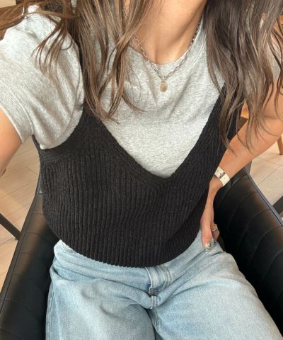 キャミソールニットビスチェ | Camisole knit bustier(chiica