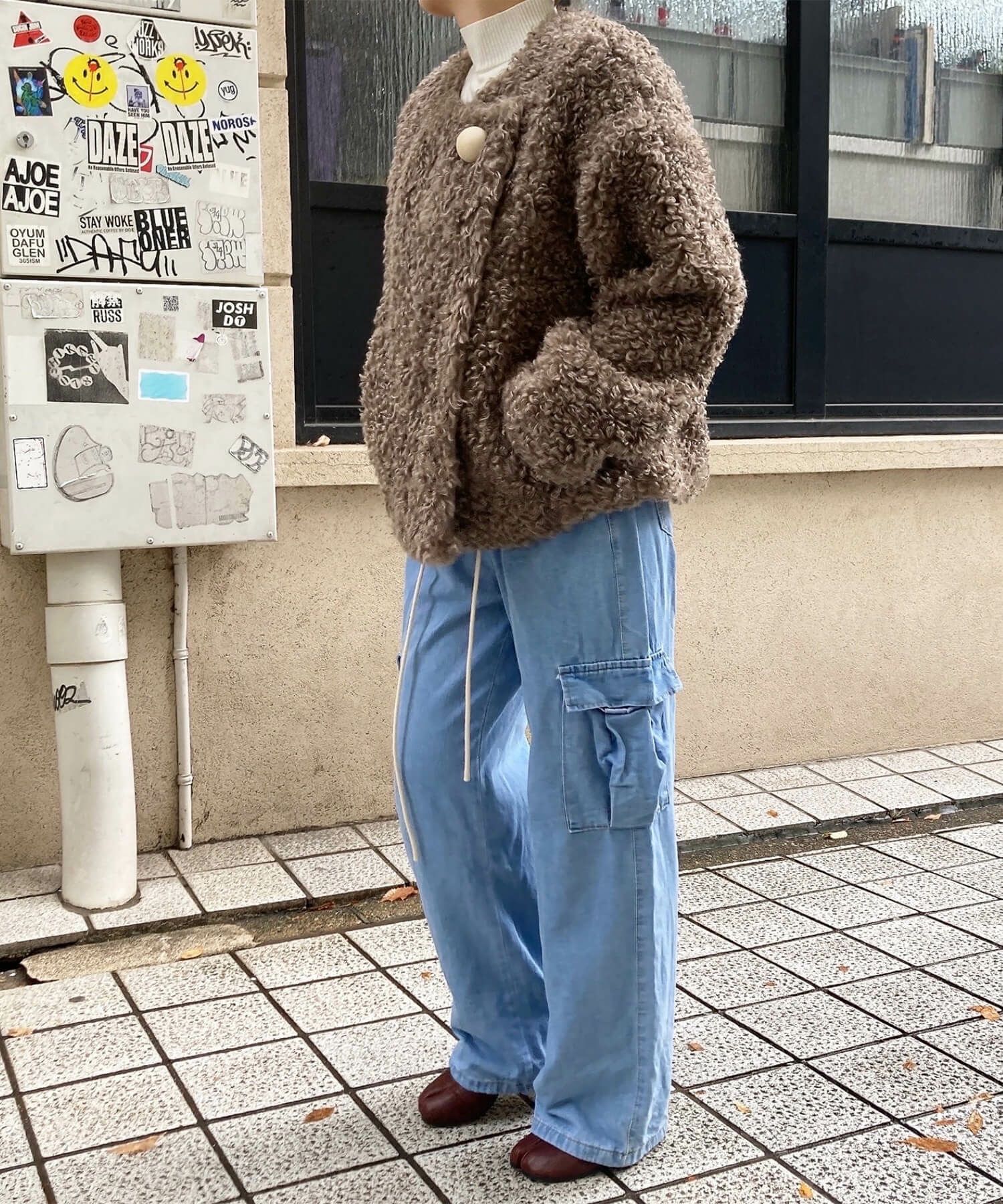 ルーズデニムカーゴパンツ | Loose denim cargo pants(comochi select)