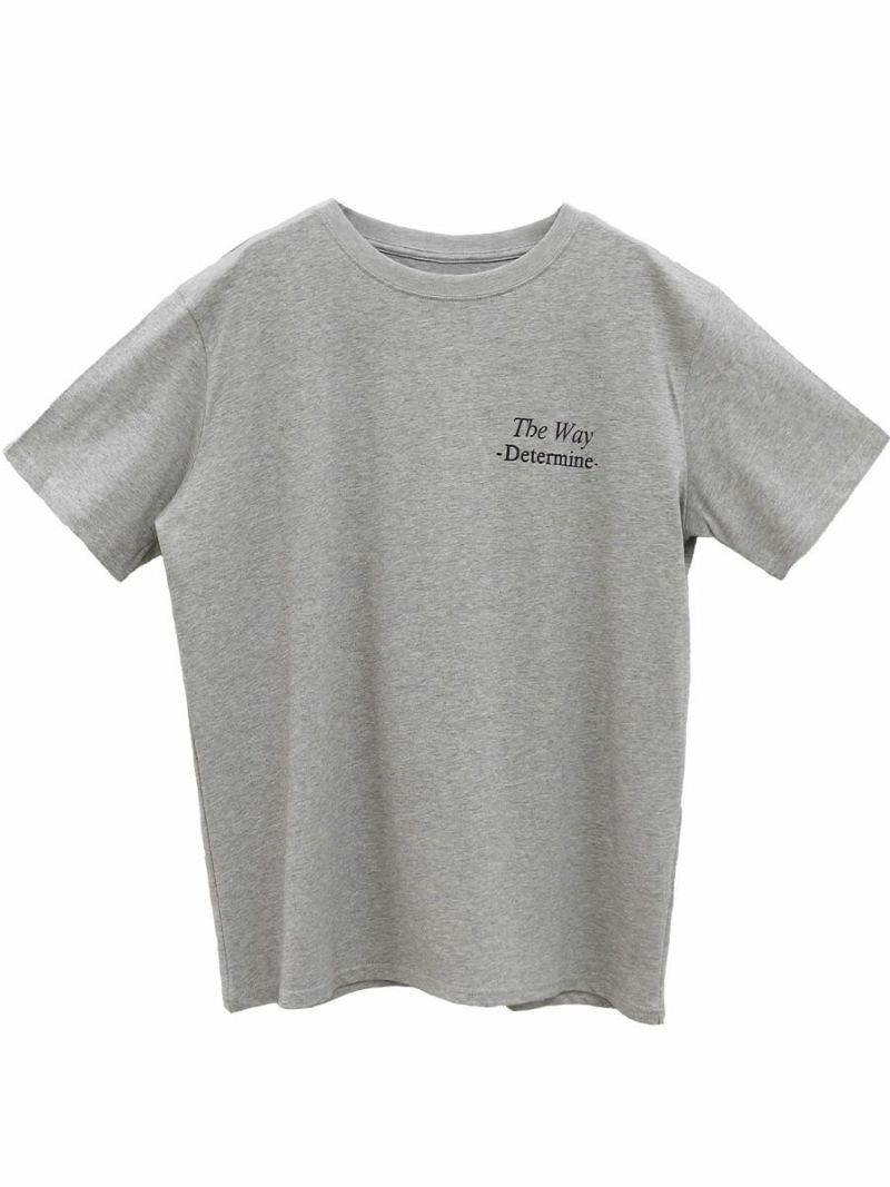 tシャツ 手書き風メッセージTシャツ(chiica select) / プリントTシャツ ロゴTシャツ オーバーサイズ ビックシルエット 半袖 クルー I-SOOK tシャツ 手書き風メッセージTシャツ(chiica select