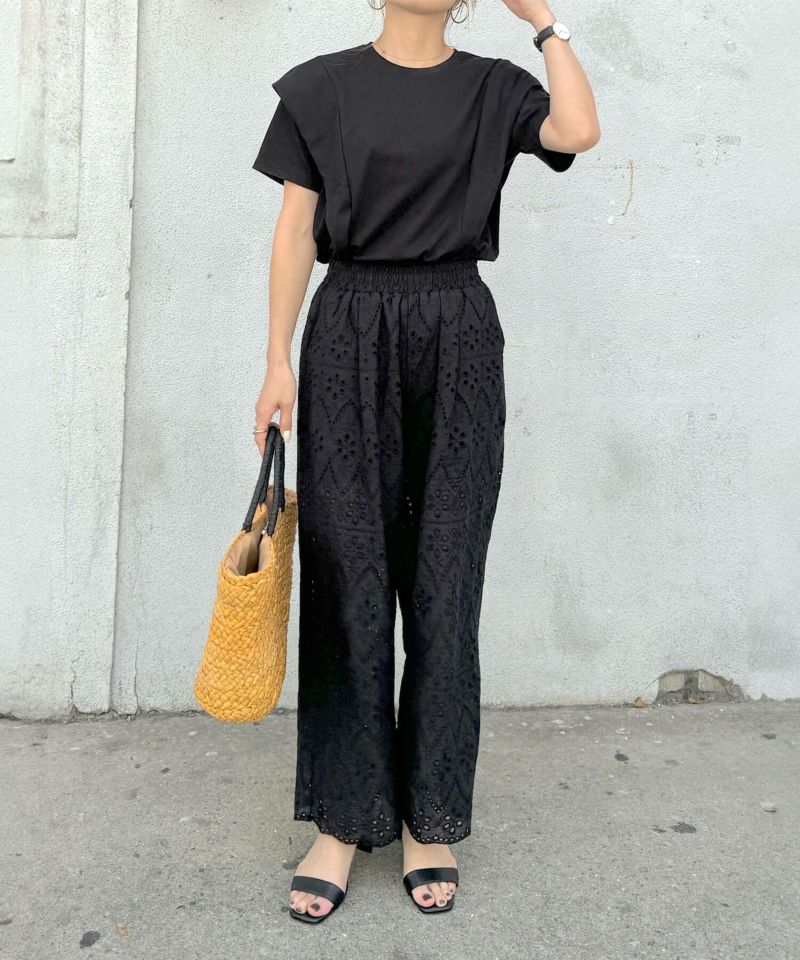 レースシアーパンツ | Lace sheer pants(chiica select)