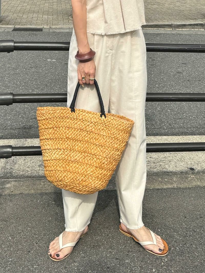 ナチュラルバスケットバッグ | Natural basket bag (chiica select)