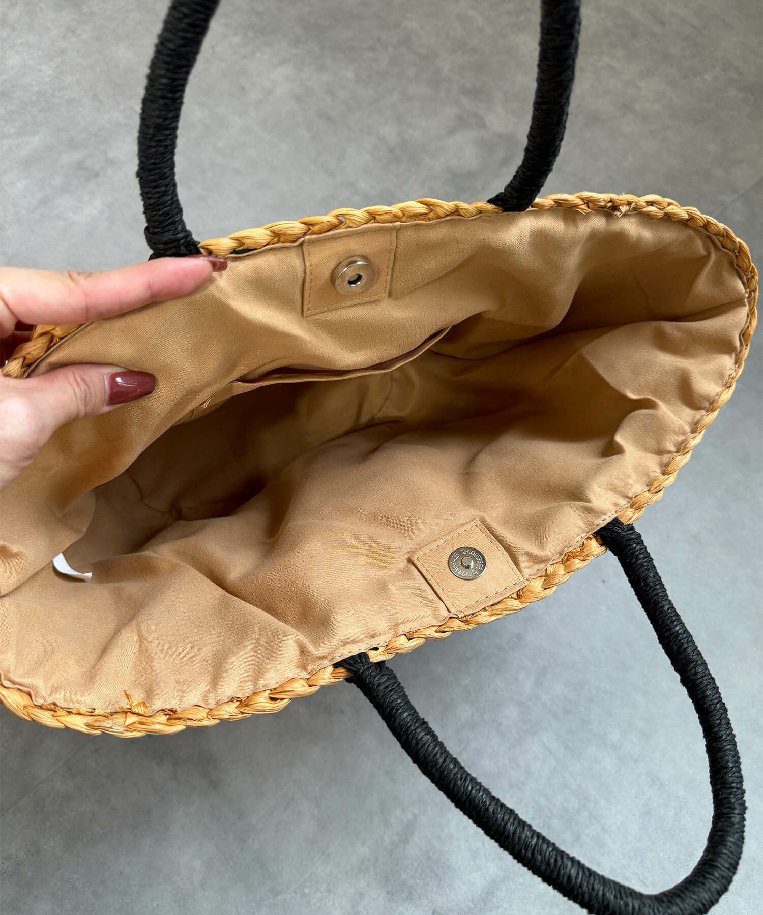 ナチュラルバスケットバッグ | Natural basket bag (chiica select)