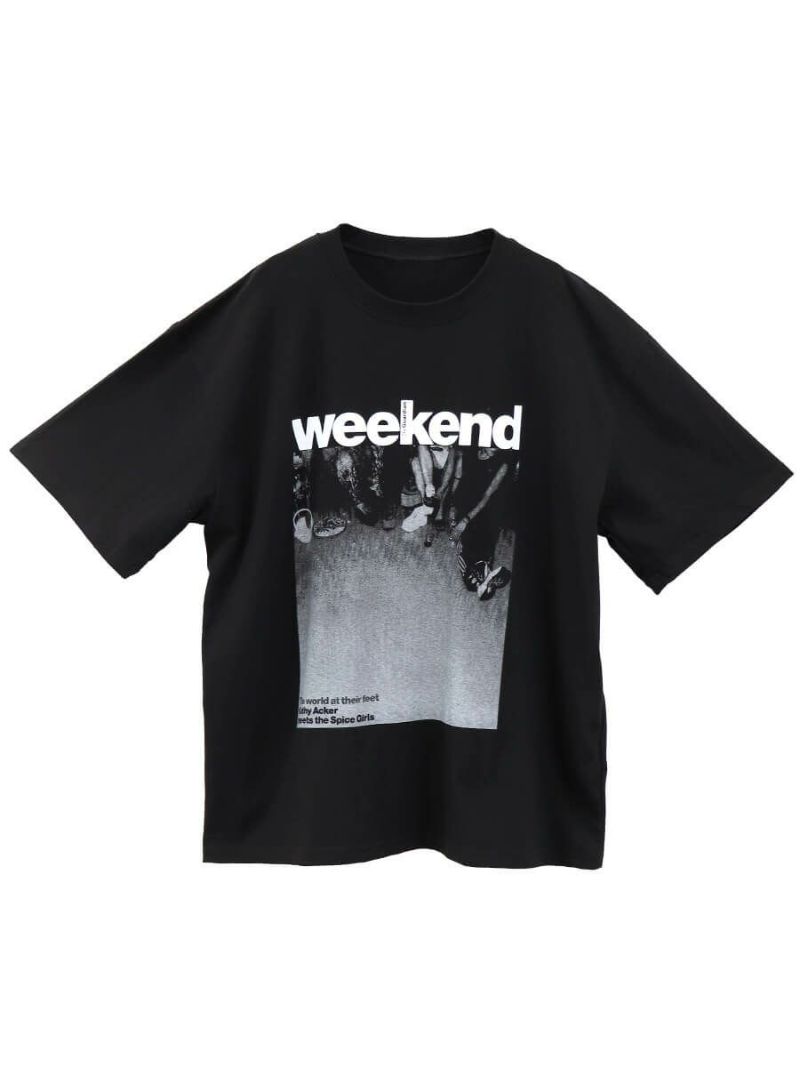 Weekend logo print tee(kiharu select)