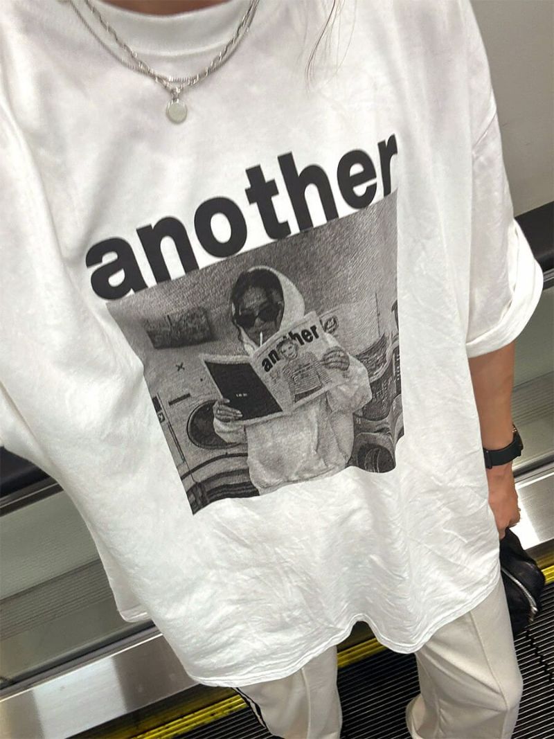 ANOTHERプリントオーバーTシャツ | ANOTHER print over tee (chiica select)