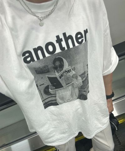 関税送料込【PLAN C】\"TENDA CHE VOLA\" プリントTシャツ Grey 