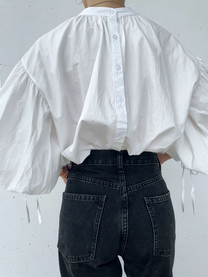 バルーンスリーブ2wayブラウス | Balloon sleeve 2way blouse