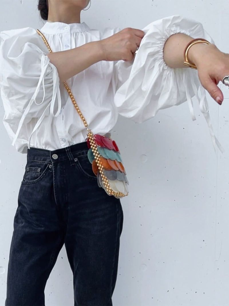 バルーンスリーブ2wayブラウス | Balloon sleeve 2way blouse