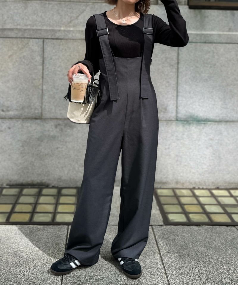 ベルトデザインサロペットパンツ | Belt designed salopette