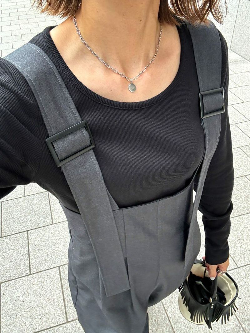 ベルトデザインサロペットパンツ | Belt designed salopette