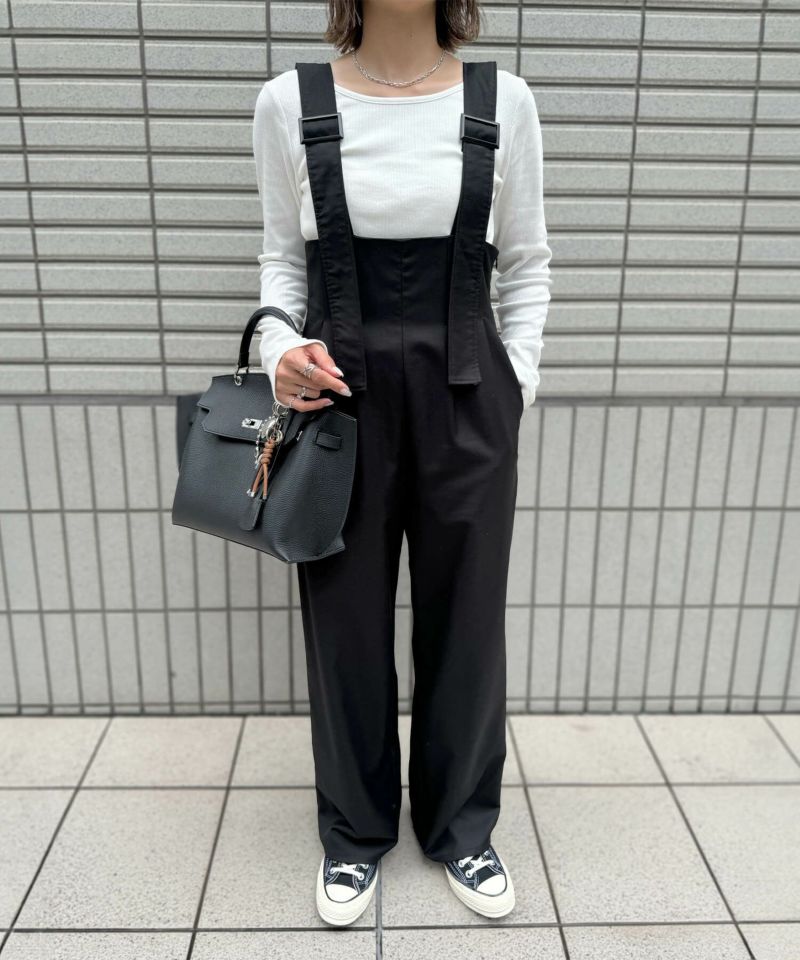 ベルトデザインサロペットパンツ | Belt designed salopette ベルトデザインサロペットパンツ | Belt designed salopette