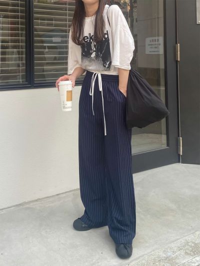 センターシームスウェットフレアパンツ | Center seam sweat