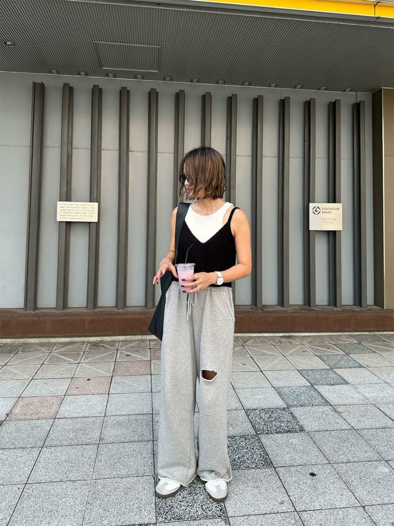 カットオフスウェットパンツ | Cut off sweat pants (chiica select)