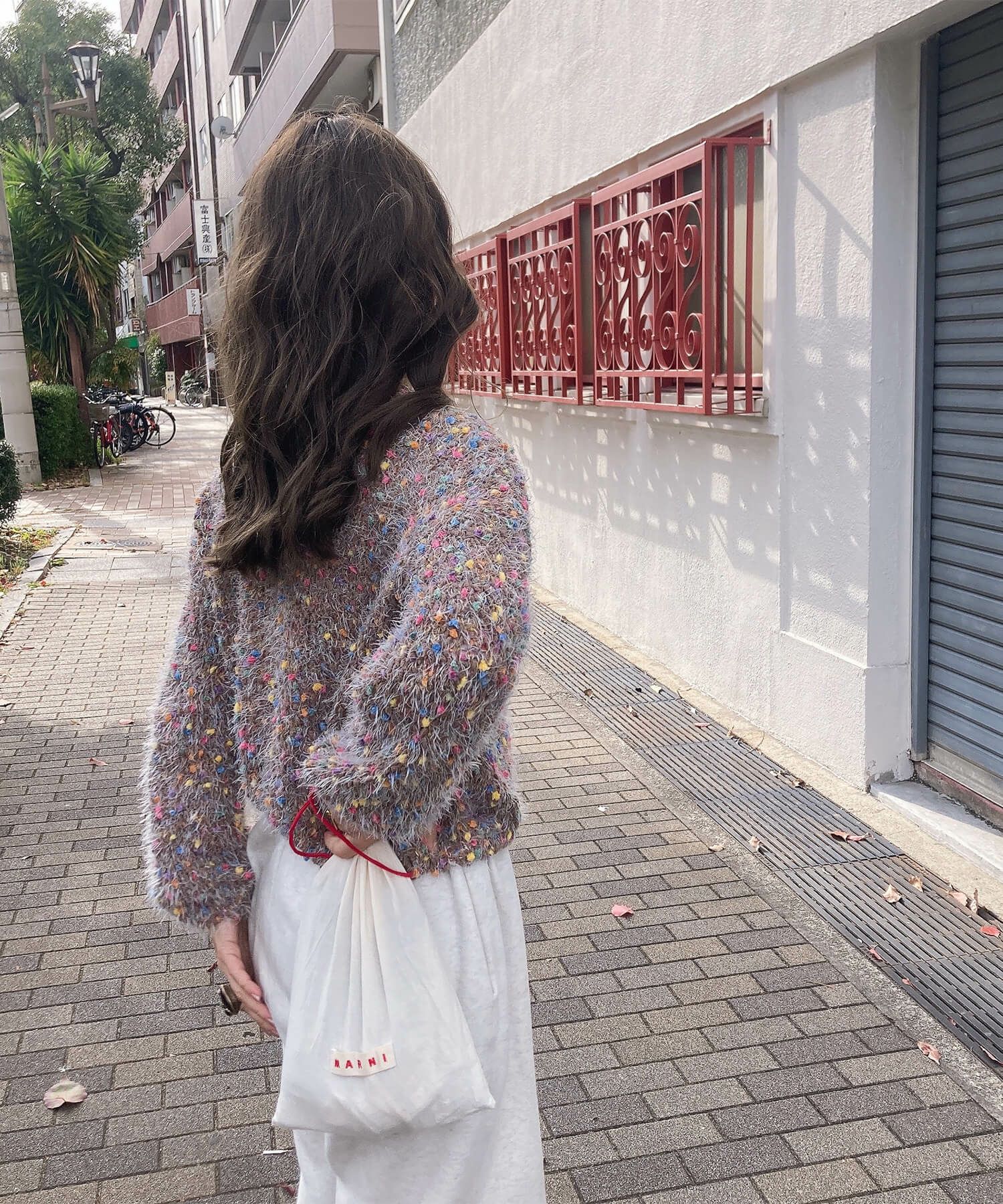 ミックスカラーシャギーニット | Mix color shaggy knit (comochi select)