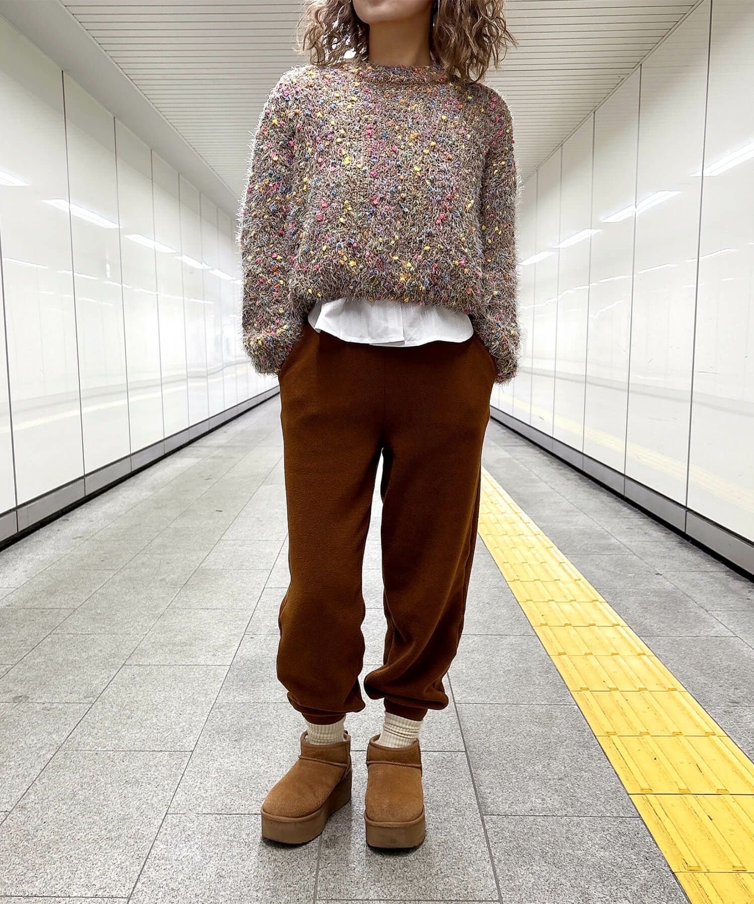 COEL ミックスシャギーニット COEL｜ミックスシャギービッグカーディガン | Rakuten Fashion(楽天