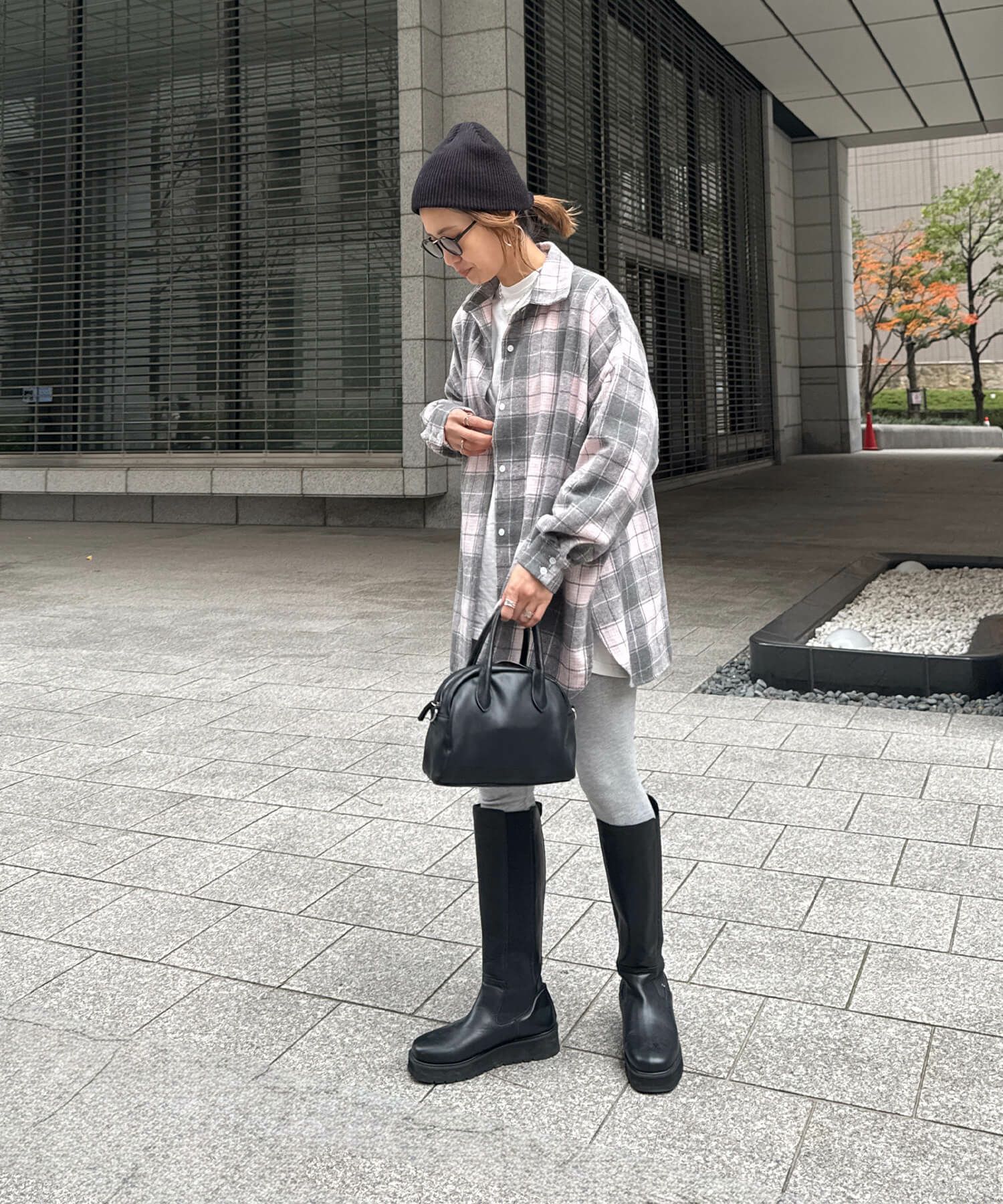 タータンチェックオーバーシャツ | Tartan check over shirt (chiica