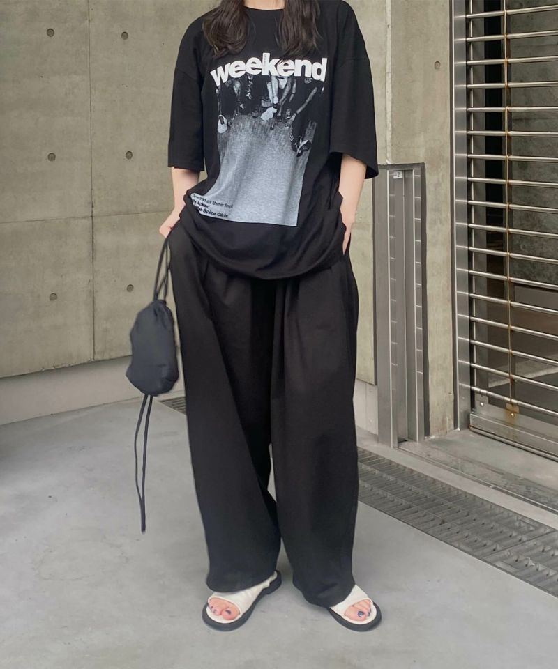 コットンワイドワークパンツ | Cotton wide work pants (kiharu