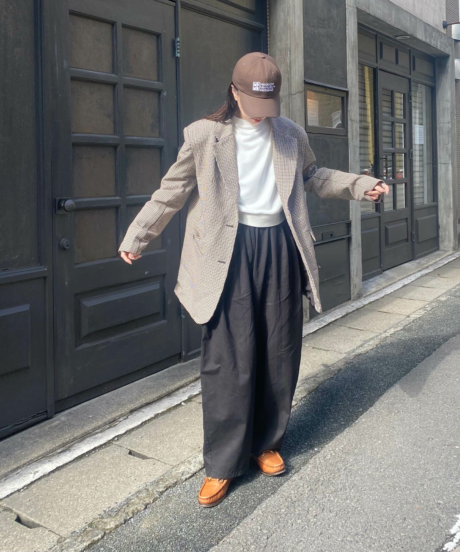 コットンワイドワークパンツ | Cotton wide work pants (kiharu select)