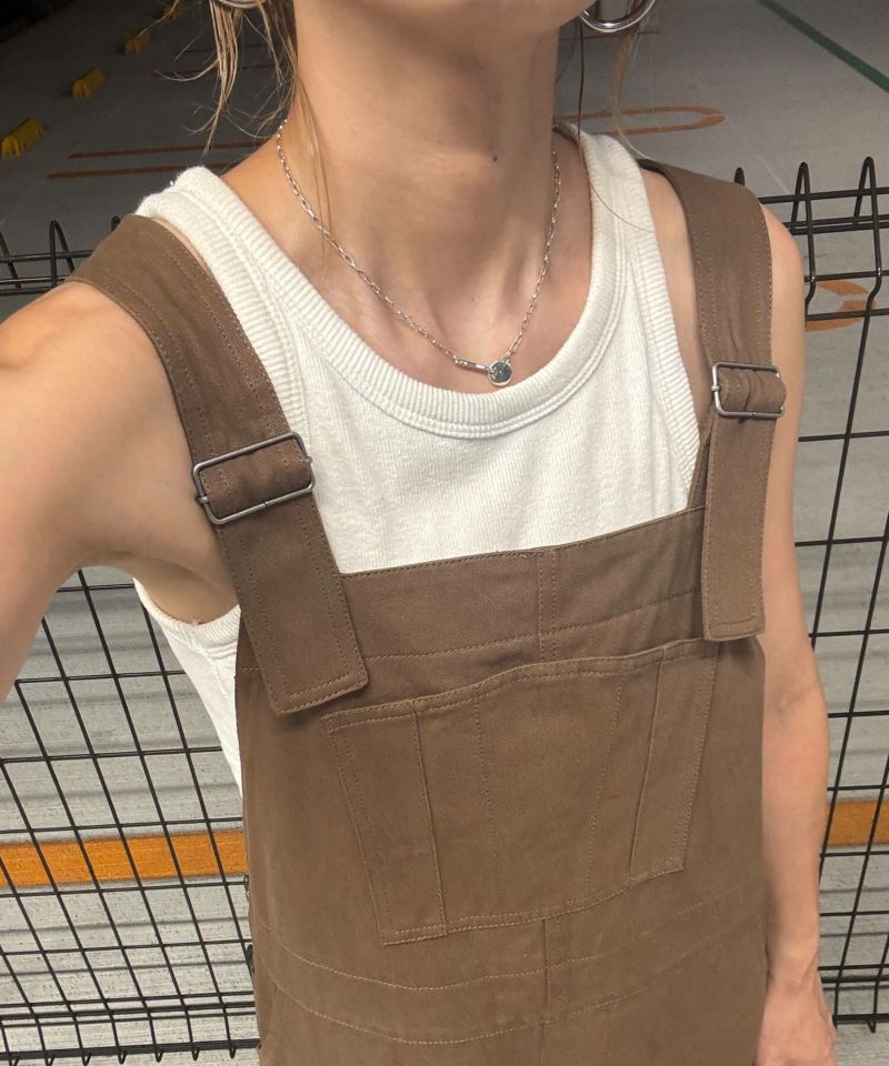 コットンロングジャンパースカート | Cotton long jumper skirt