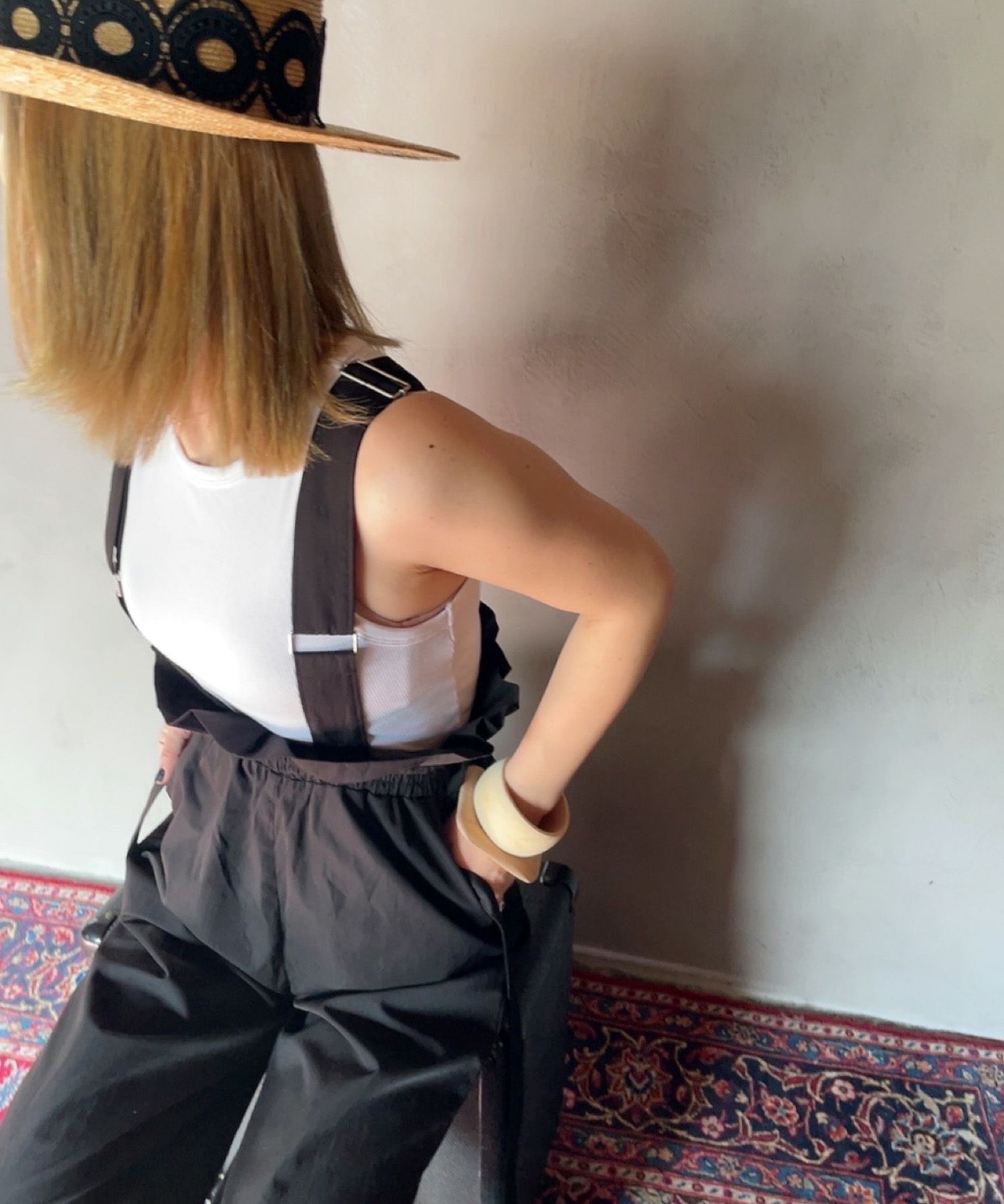 ウエストギャザーマルチウェイサロペット | Waist gather