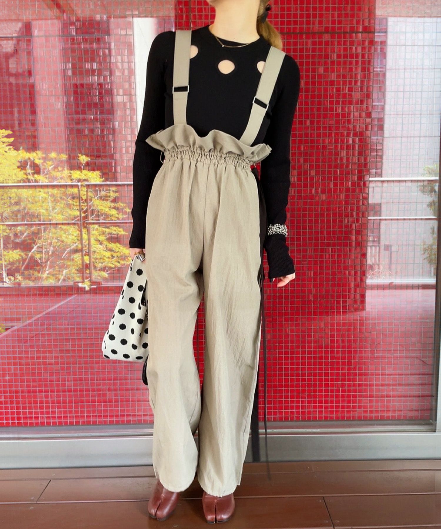 ウエストギャザーマルチウェイサロペット | Waist gather salopette