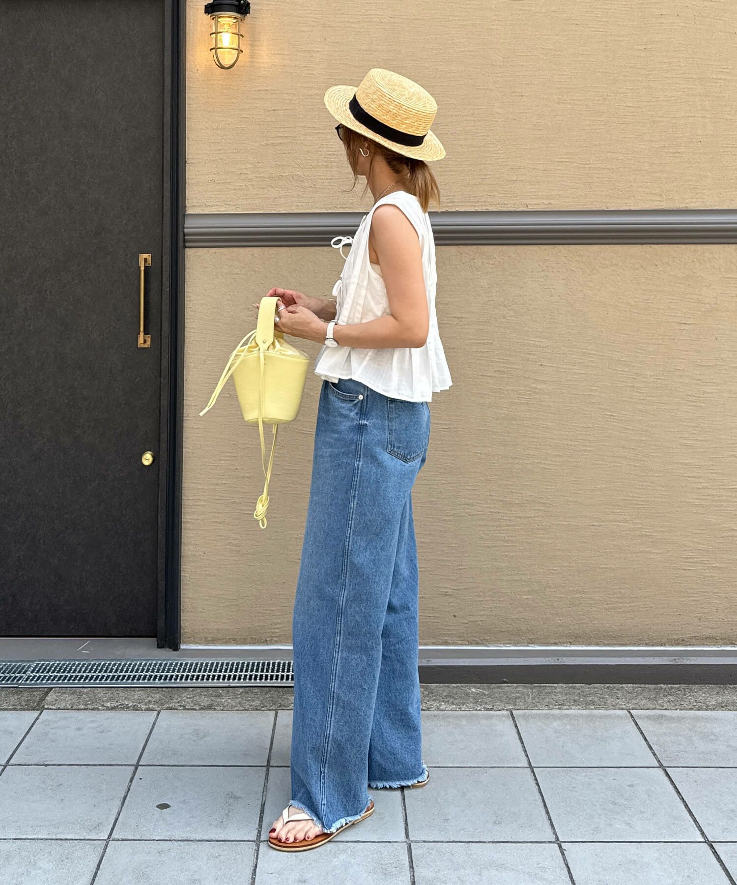 フリンジデニムセットアップ | Fringe denim set up (chiica original)