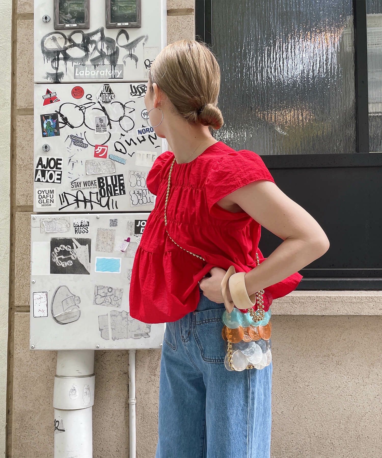 ギャザースモックブラウス | Gathered smock blouse (comochi select)