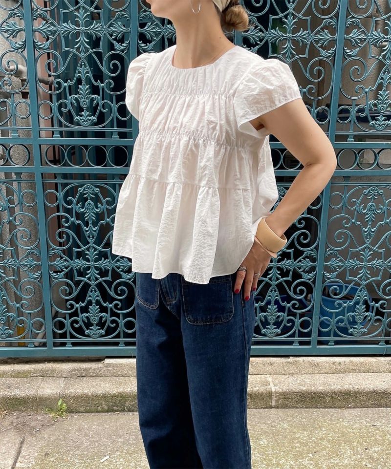 ギャザースモックブラウス | Gathered smock blouse (comochi select)