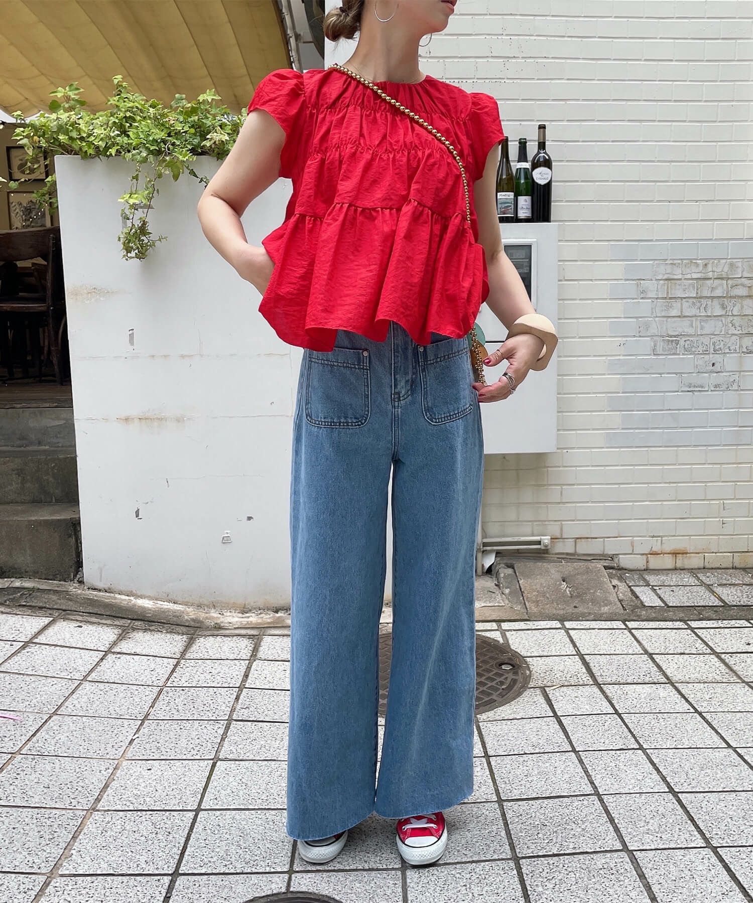 ギャザースモックブラウス | Gathered smock blouse (comochi select)
