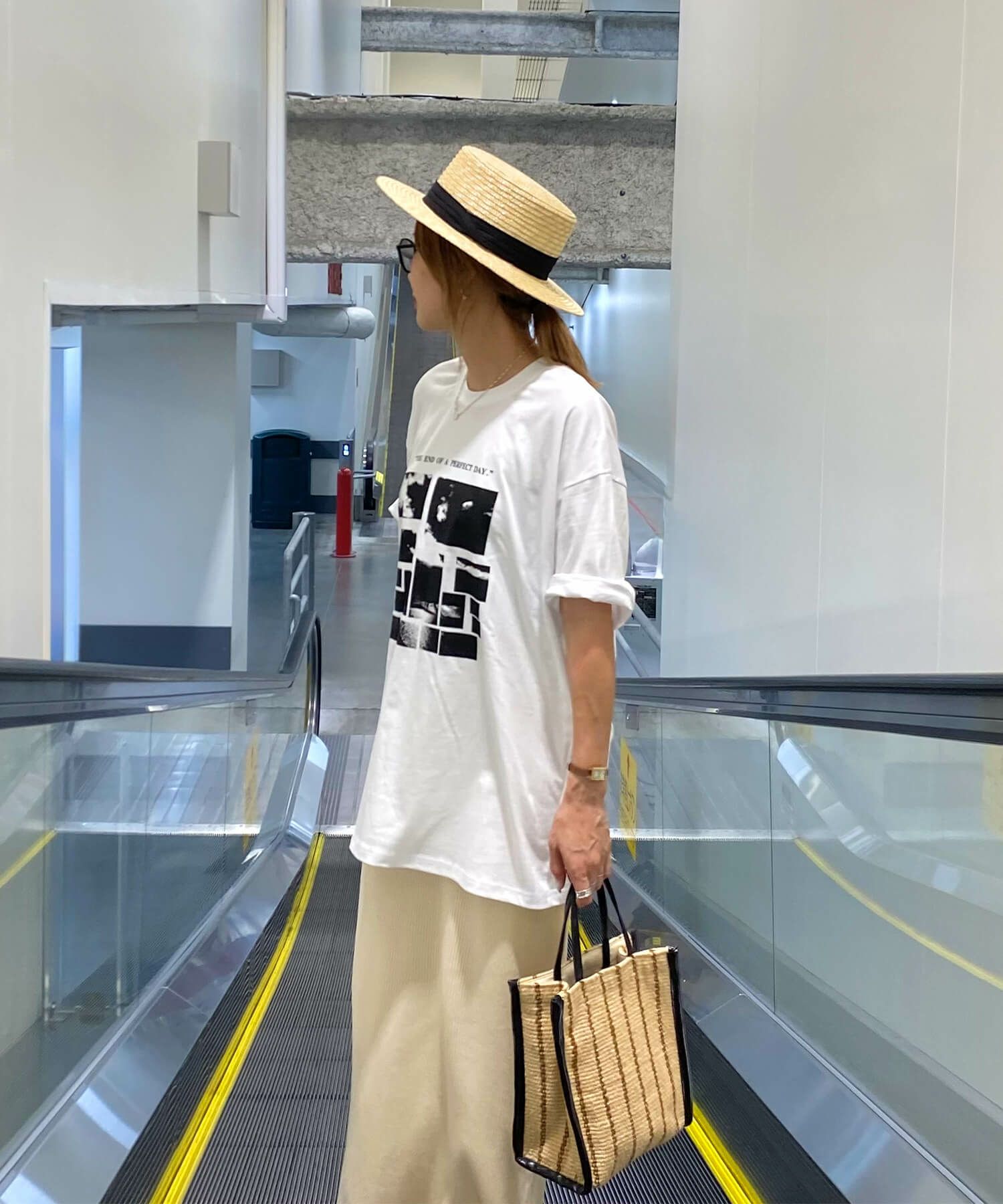 ブラックリボンストローハット | Black ribbon straw hat (chiica select)