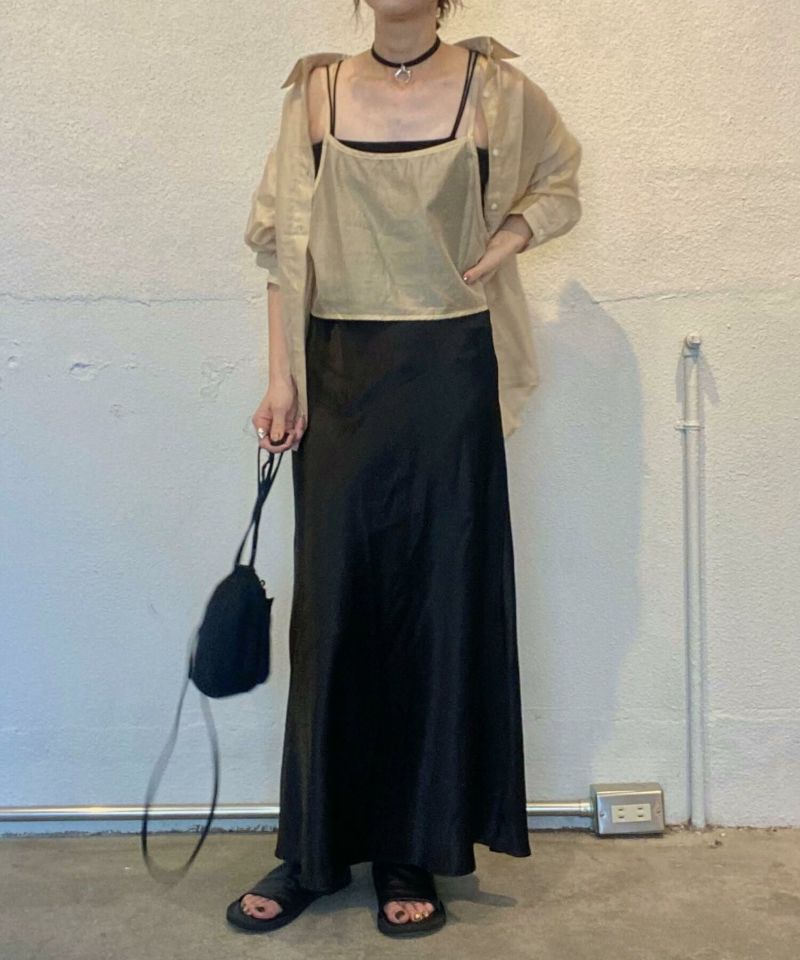 ブラウス シャツ bustier set sheer shirt / ビスチェセットシアーシャツ レディース favclo.（ファブクロ）の「bustier × sheer shirt set