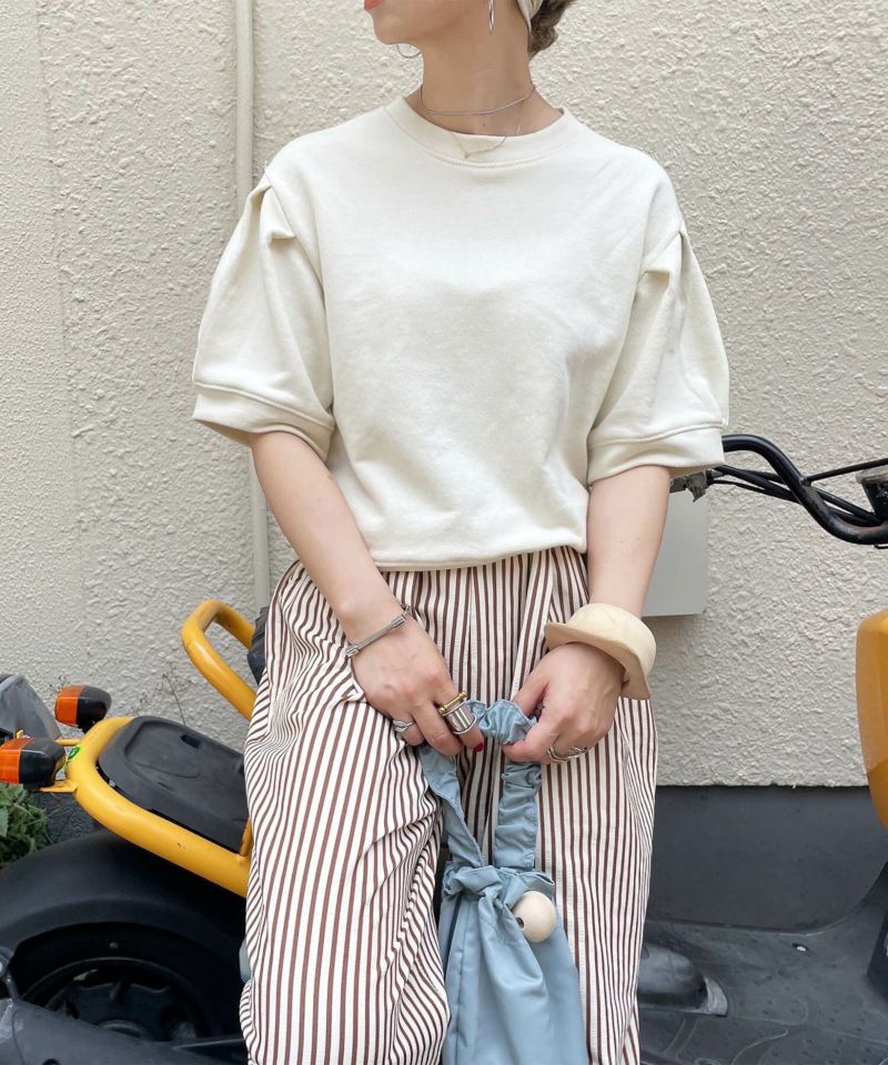 [24SS]★ノルディ★W's Souffle Pigment Crop Sweat Set★セット sweat corset set up【light gray】 – BUNNY APARTMENT