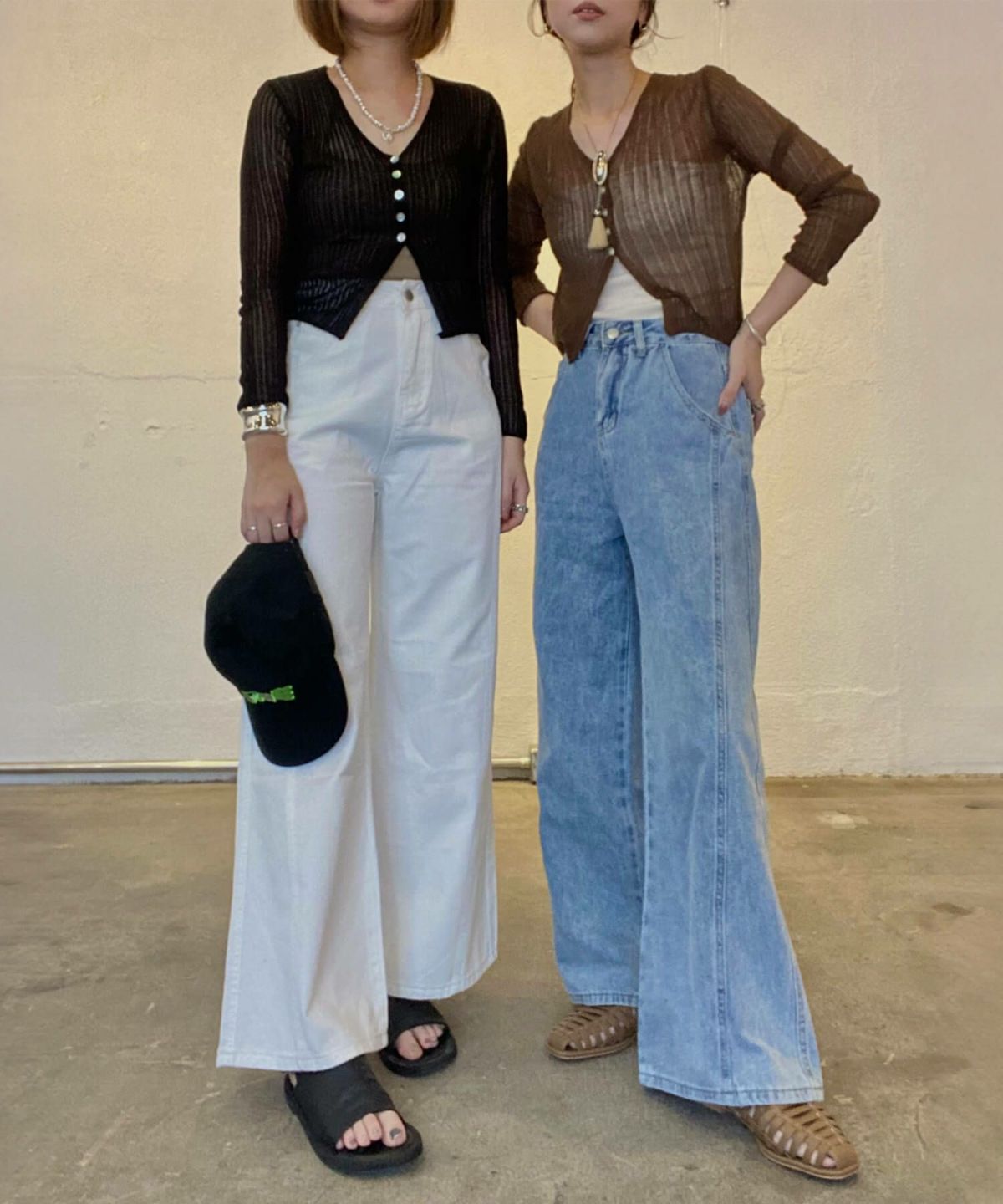 &&model：163cm(BLACK) / 160cm(BROWN)&&