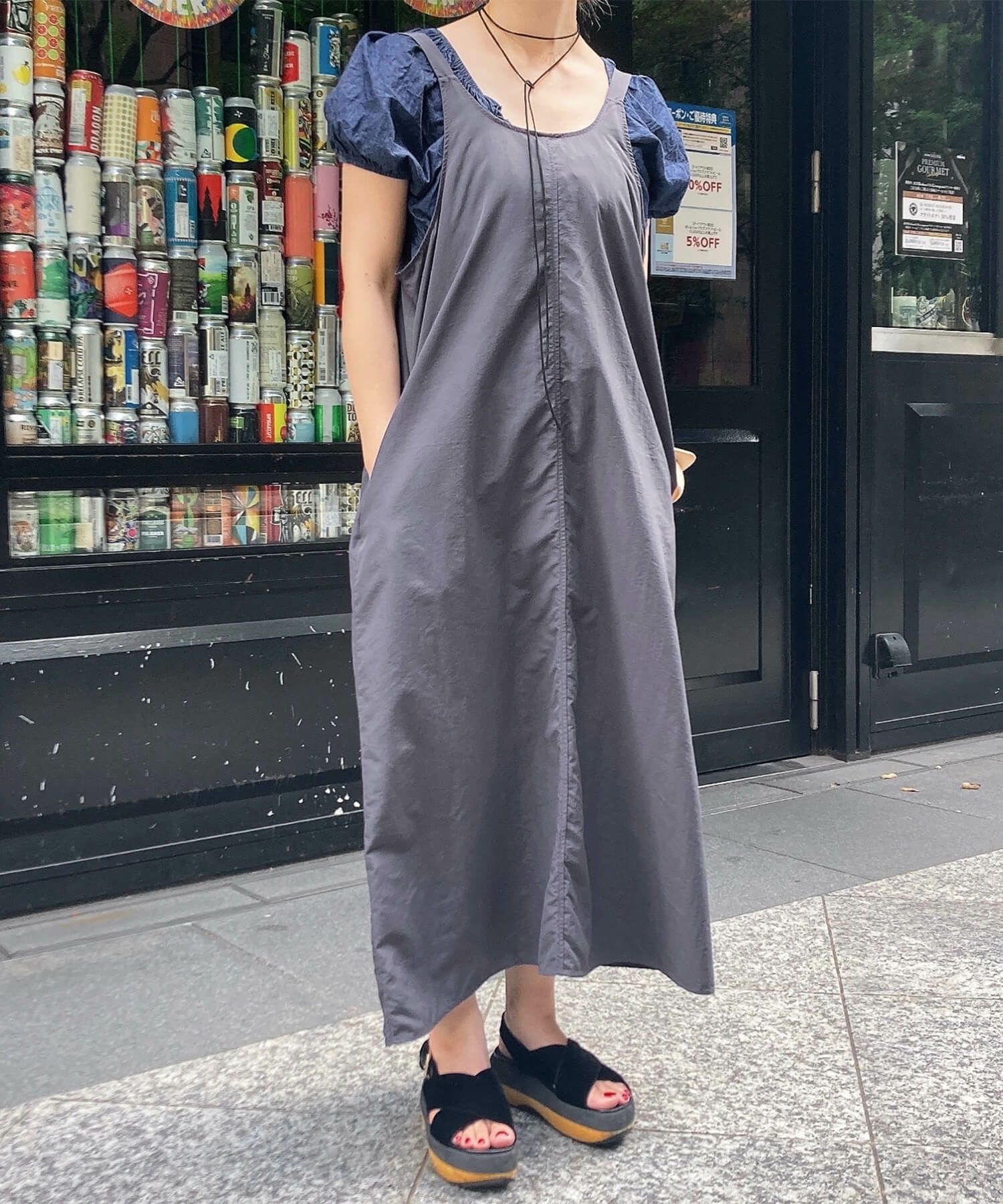 ボーダーズ　ワンピース ボーダーニットロングワンピース | Border knit long onepiece
