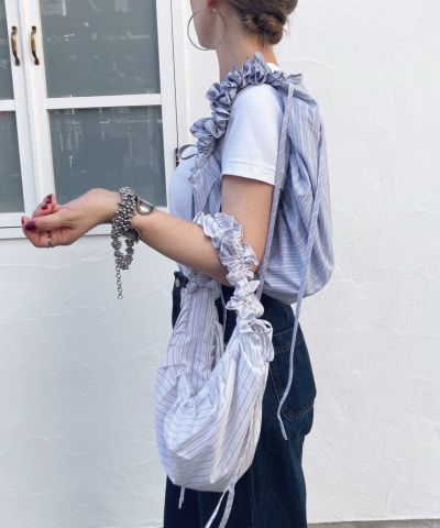 ストライプビッグキャンバストート | Stripe big canvas tote(comochi