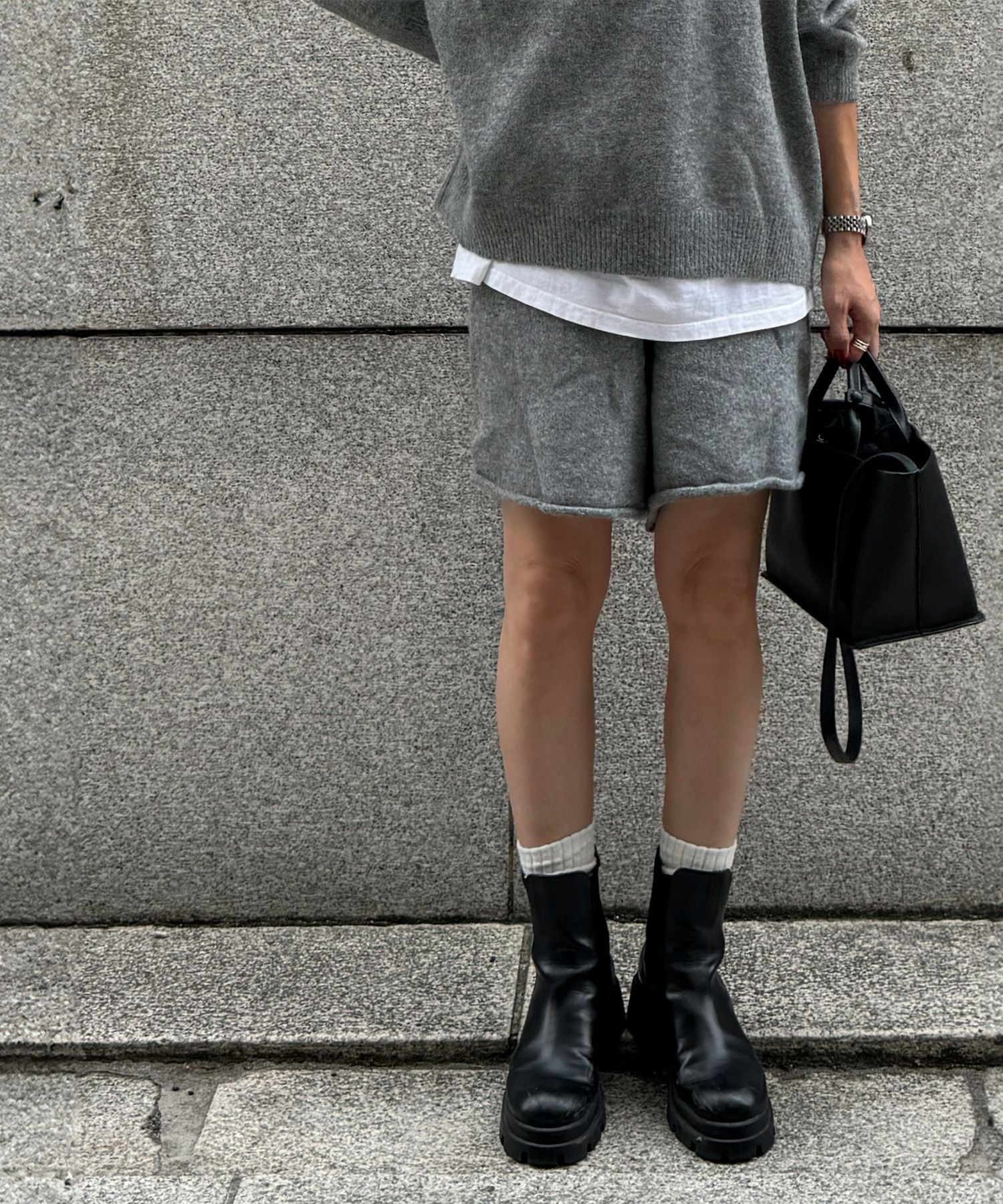 Vネックニットセットアップ | V neck knit set up (chiica select)