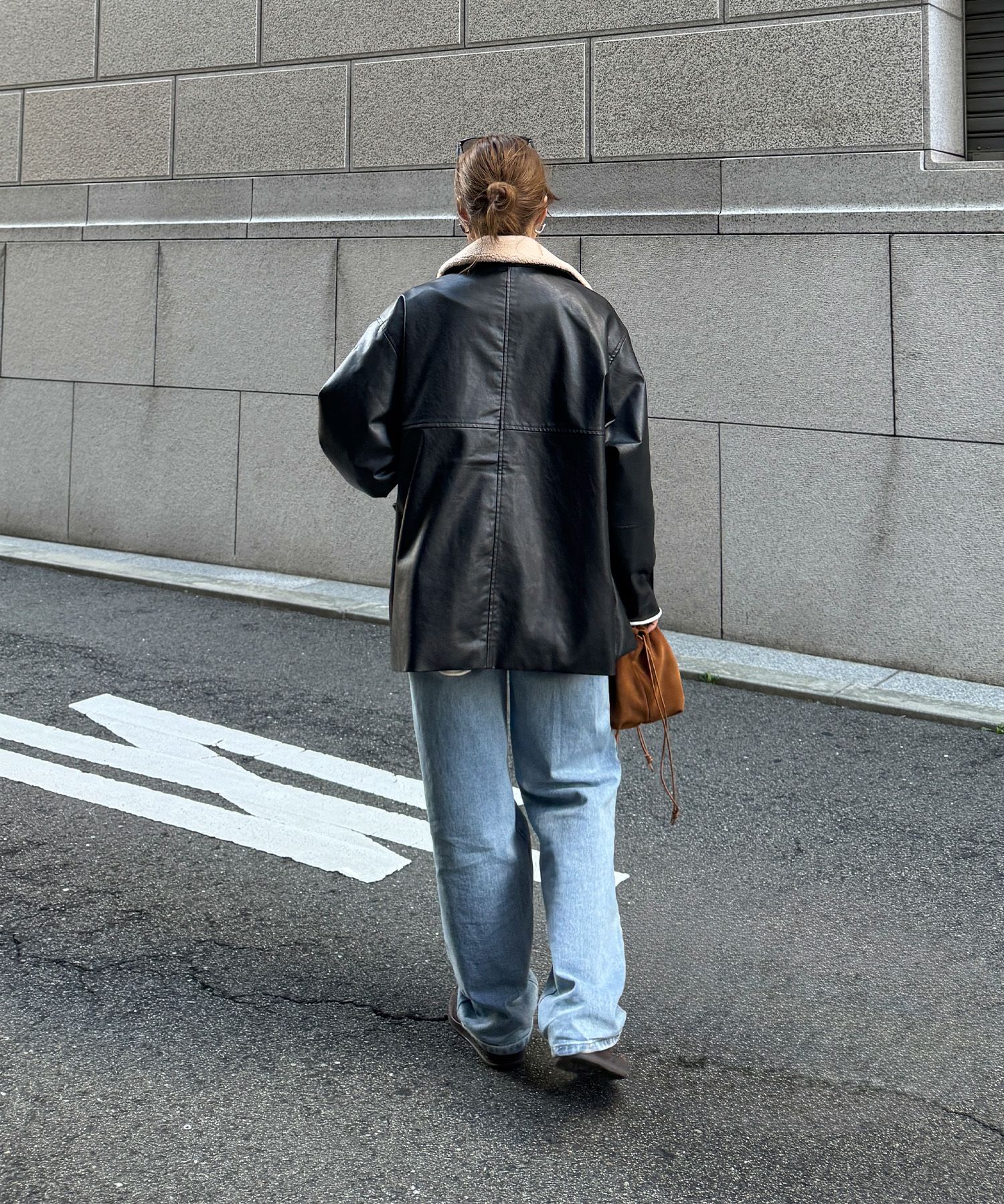 ボアカラーレザージャケット | Boa collar leather jacket (chiica select)